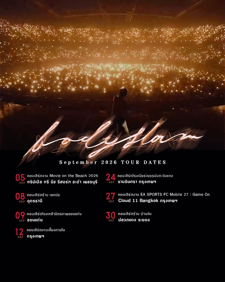 Bodyslam • งานฉลอง; สถานที่ตามโปสเตอร์อ่านไม่คม (ชะอำ เพชรบุรี) - manual_review poster