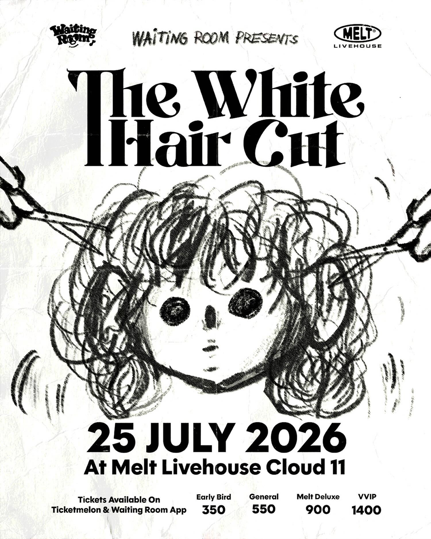 The White Hair Cut • Melt Livehouse Cloud 11 poster