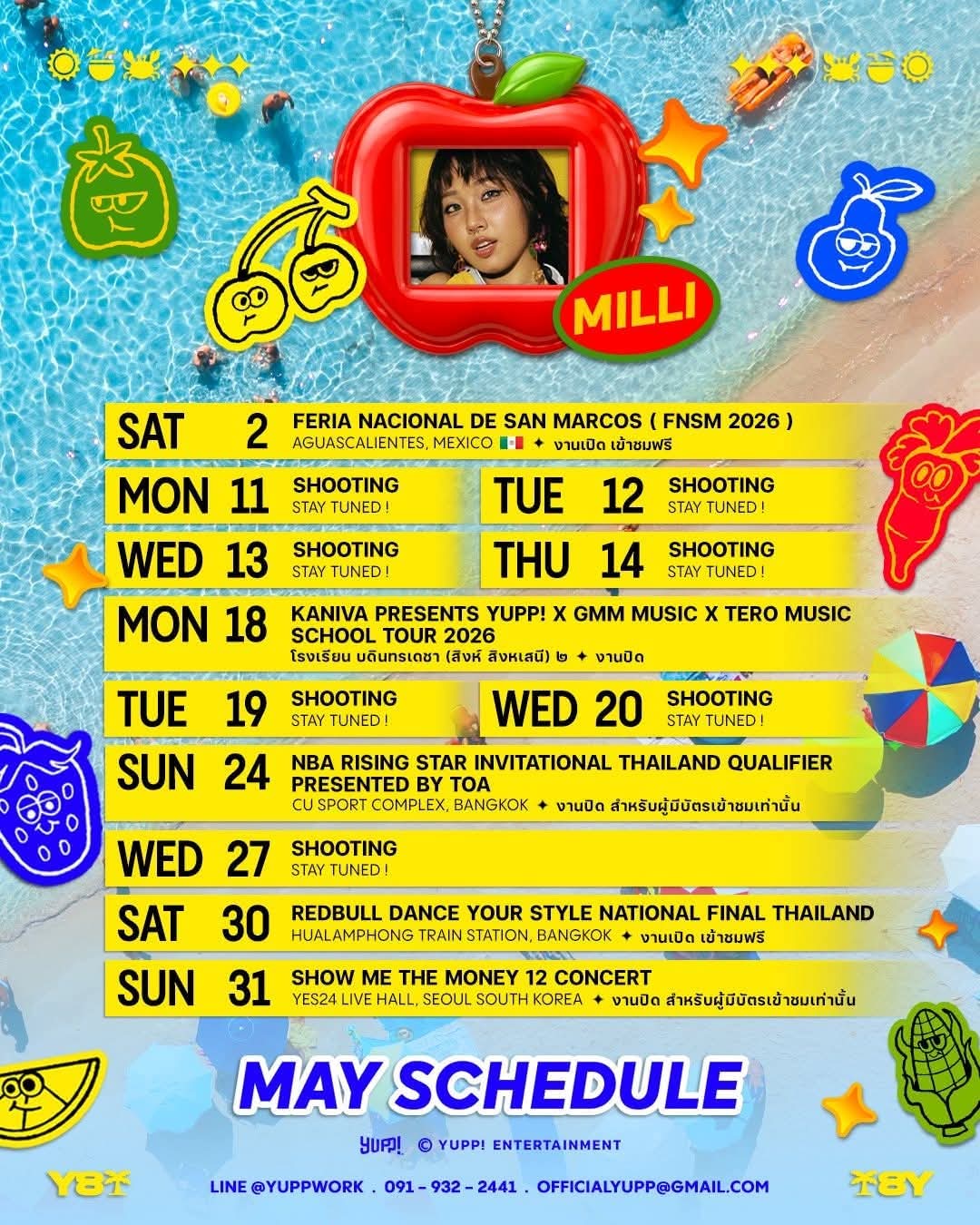 MILLI • CU Sport Complex Bangkok poster